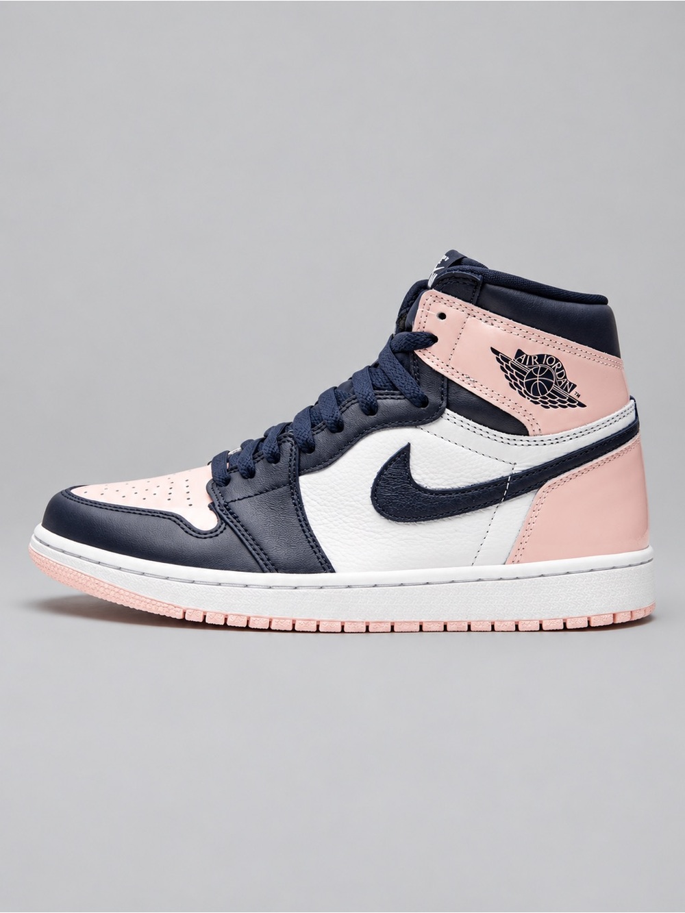 Nike Air Jordan 1 High OG Atmosphere Bubblegum Pink Navy DD9335-641 Women’s 7
